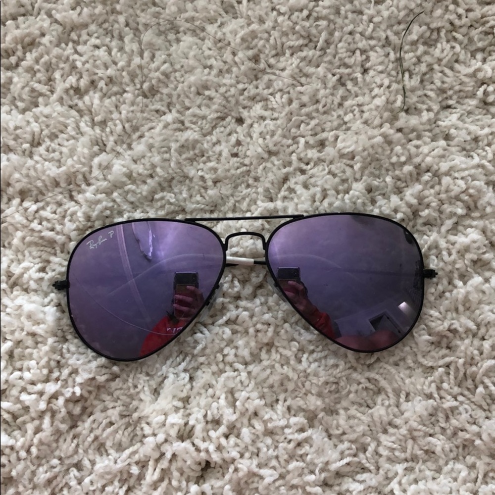 Purple ray bans!